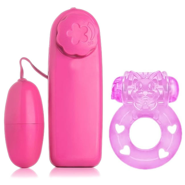Bullet Vibrador Feminino Sexual + Anel Peniano Masculino Vibro SEX SHOP