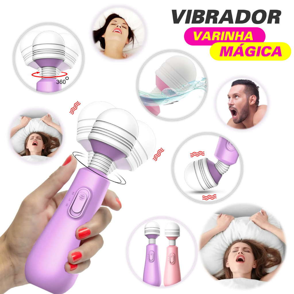 Vibrador Feminino Sexual Varinha Magica - Brinquedos Sexuais SEXY SHOP Produto Adulto