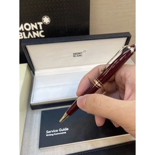 Caneta Meisterstuck Esferográfica Bordô Vinho Dourada Presente Escritos Top Premium Com Caixa e Sacola Ou Sem