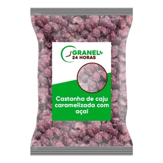 Castanha de Caju Caramelizada com Açaí 1kg Premium