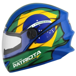 Capacete Pro Tork R8 Patriota Brasil Fechado Moto