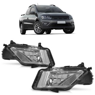 Farol Milha Auxiliar Saveiro G7 2016 2017 2018 Gol Track G7 2017 2018 Lente Cristal Lisa Acrilico