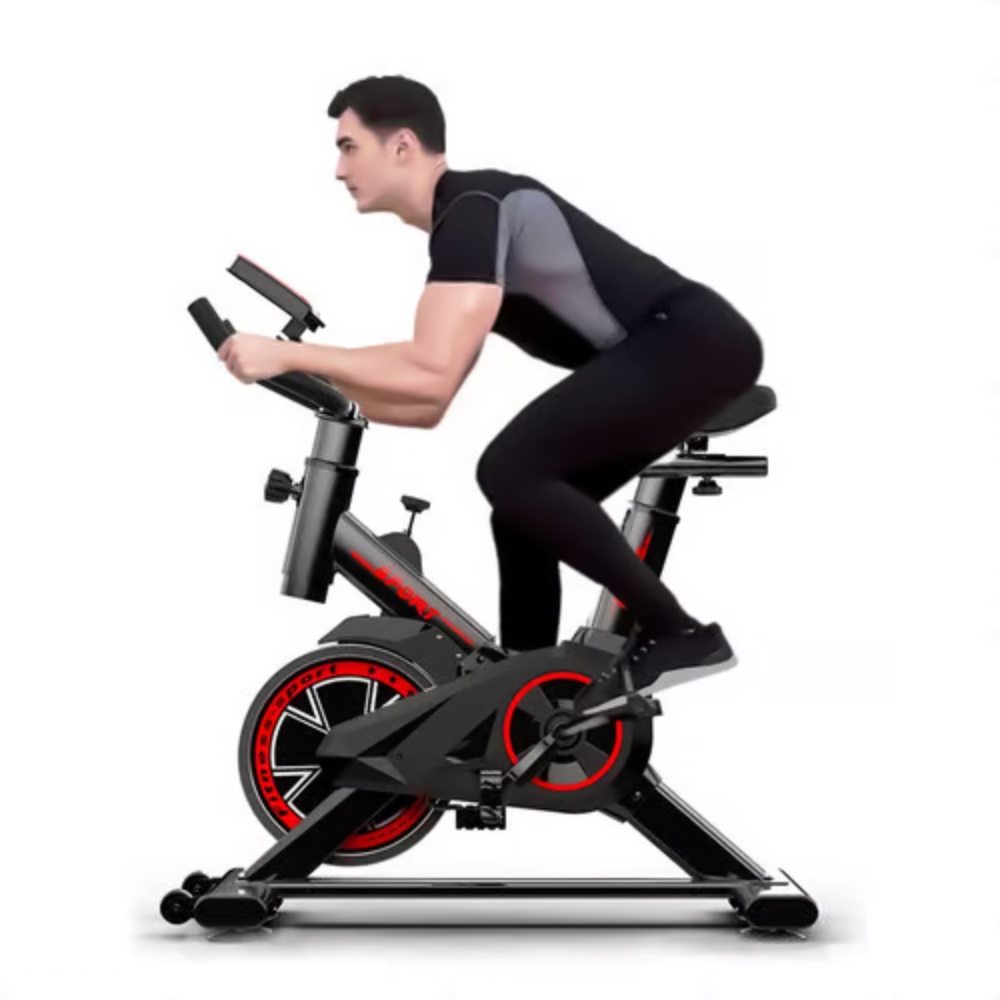 Bicicleta Spiner para Exercícios Ergométrica Indoor Spinning Monitor Lcd Velocidade Tempo Calorias e Distancia