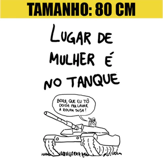 Adesivo Decorativo Parede Porta Geladeira - MULHER FEMINISTA