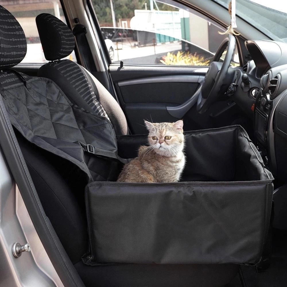 Assento protetor banco carro pet Transpet para Cães e Gatos Preto - Basic+