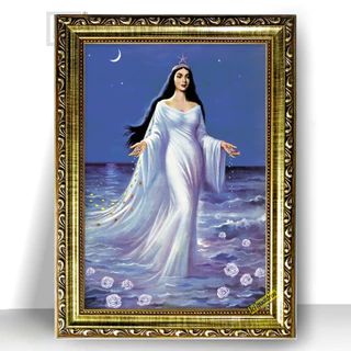 Quadro Moldura Trabalhada Iemanja Iemanjá 47x35cm
