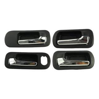 Kit 4 Maçanetas Cromada Interna Civic 1.7 16v 2001 2002 2003 2004 2005 2006