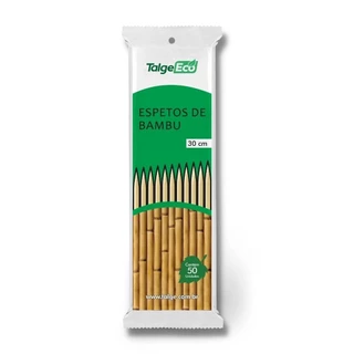 kit 5.000 Espeto Vareta De Espetinho Churrasco Bambu 30 Cm