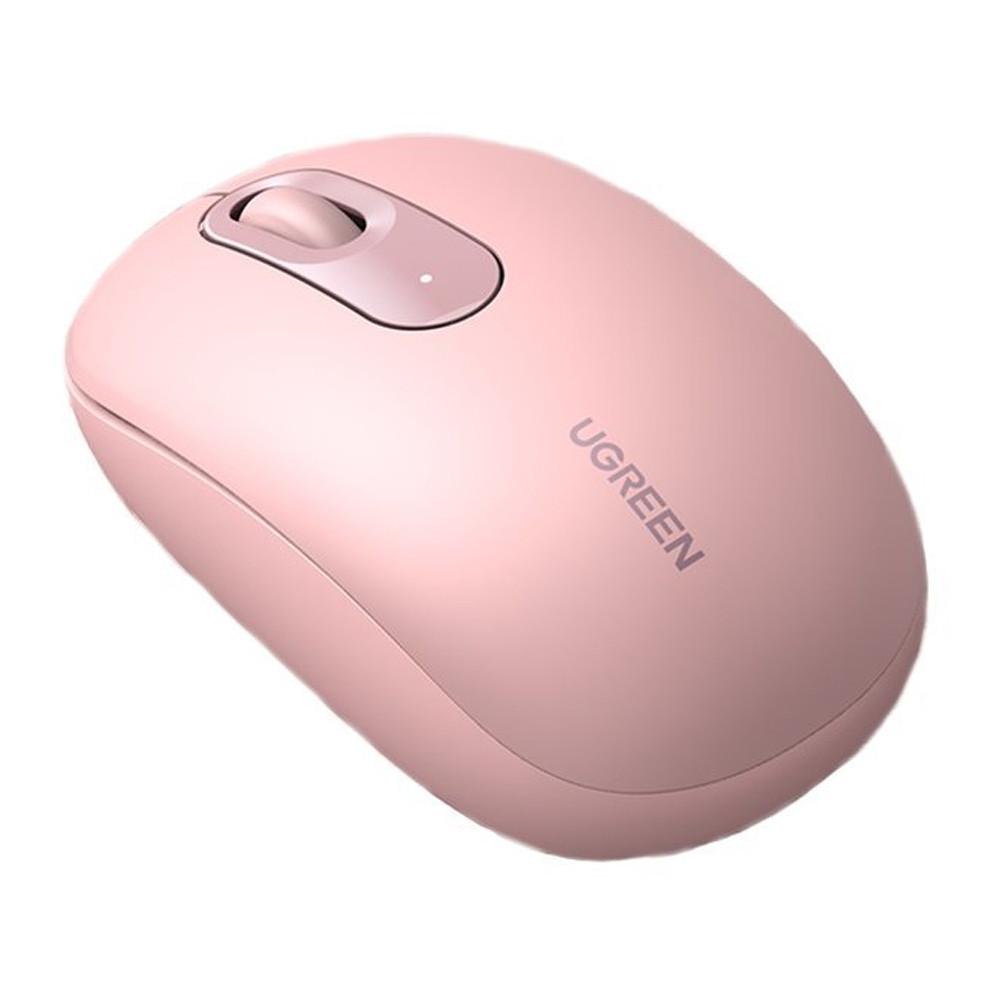 Mouse Sem Fio Ugreen 2400dpi 2.4GHz Rosa