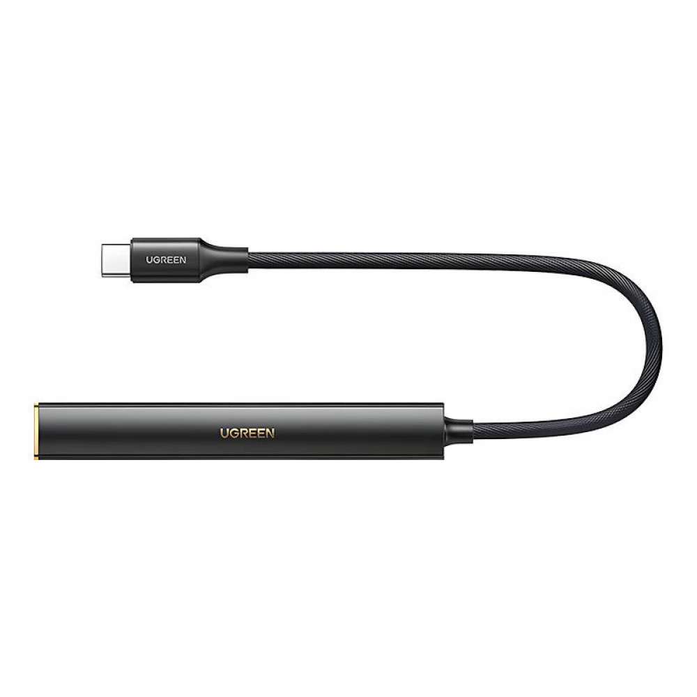 Amplificador Ugreen Usb C p/ 3.5mm Dac Chip Hi-Res Preto