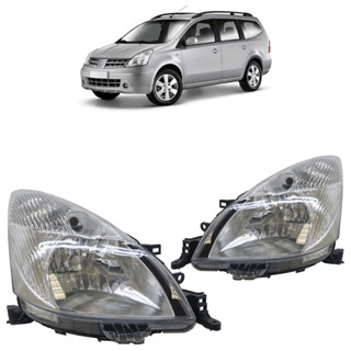 Farol Dianteiro Nissan Livina 2009 2010 2011 2012 2013 2014 Máscara Cromada Foco Simples