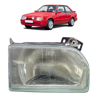 Farol Dianteiro Escort 1987 1988 1989 1990 1991 1992 1993 1994 Máscara Cromada