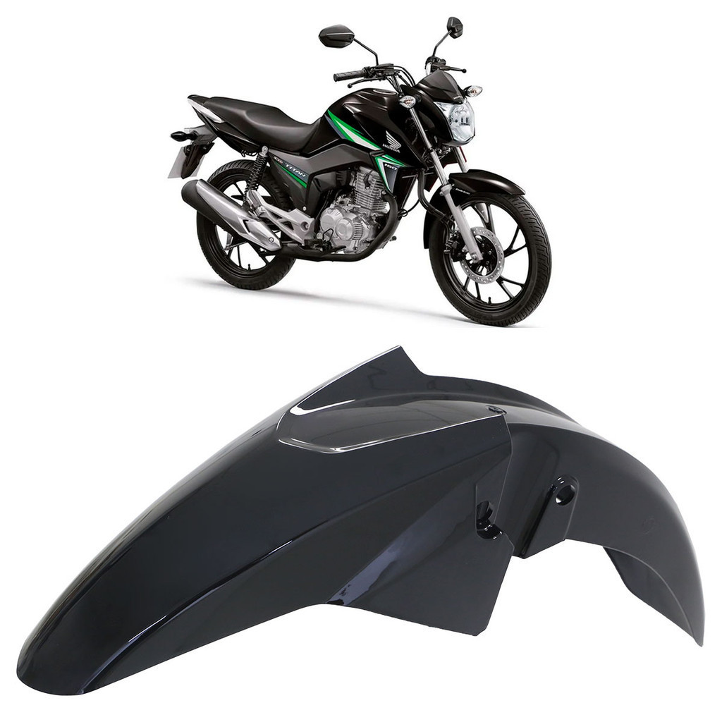 Paralama Dianteiro CG 160 Titan 2016 2017 2018 2019 2020 Preto | Shopee ...