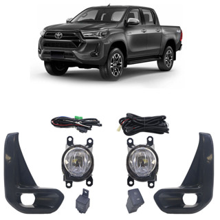 Kit Farol de Milha Auxiliar Completo Hilux 2021 2022 2023