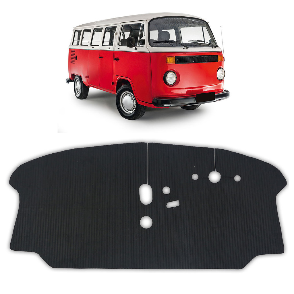 Tapete Borracha Kombi 1976 A 2005 Dianteiro Preto Antiderrapante ...