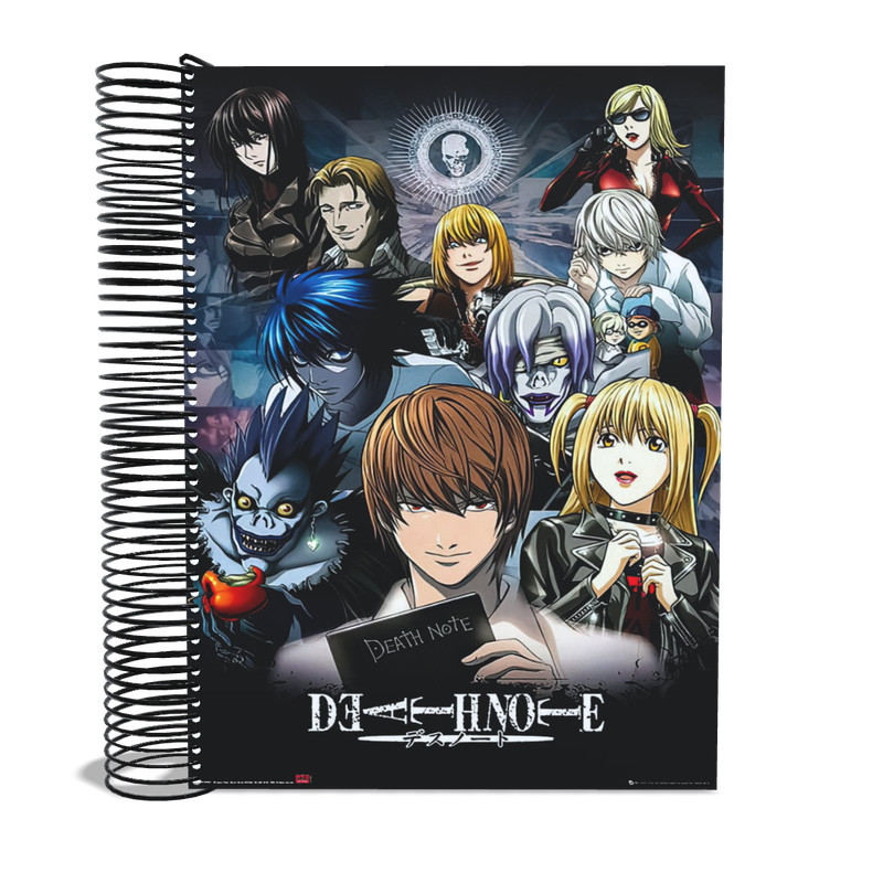 Caderno Capa Death Note 10 matérias 200 Fls espiral | Shopee Brasil