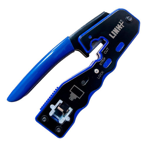 Alicate De Crimpar Rj45 De Passagem Cat5e Cat6 Com Decapador | Shopee ...