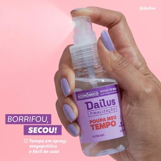 DAILUS: Spray Secante de Esmalte - Poupa Meu Tempo 60ml