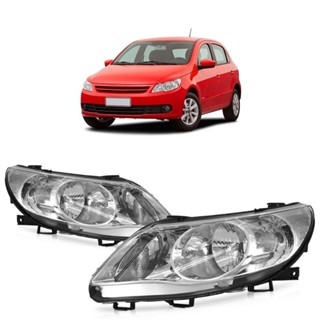 Farol Dianteiro Gol Saveiro Voyage G5 2008 2009 2010 2011 2012 2013 Máscara Cromada