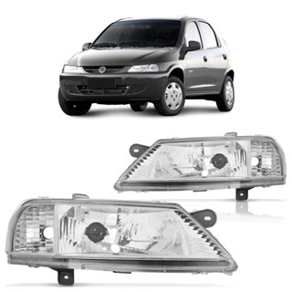 Farol Dianteiro Celta 1999 2000 2001 2002 2003 2004 2005 2006 Máscara Cromada