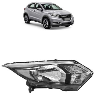 Farol Dianteiro Honda Hr-v 2015 2016 2017 2018 Máscara Cromada