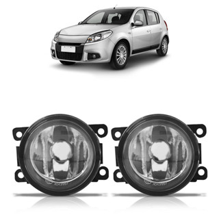 Farol Milha Auxiliar Sandero 2009 2010 2011 2012 2013 Lente Lisa Vidro Foco Manual