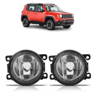 Farol Milha Auxiliar Renegade 2015 2016 2017 2018 2019 2020 2021 2022 Lente Lisa Vidro Foco Manual