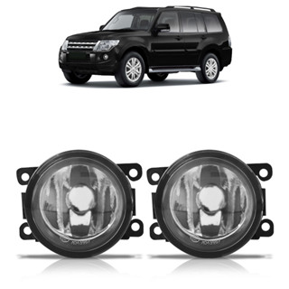 Farol Milha Auxiliar Pajero Full 2007 2008 2009 2010 2011 2012 2013 Lente Lisa Vidro Foco Manual