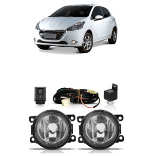 Farol Milha Auxiliar 208 2013 2014 2015 2016 2017 2018 2019 2020 Completo Lente Lisa Vidro Foco Manual