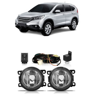 Farol Milha Auxiliar Crv 2012 2013 2014 2015 Completo Lente Lisa Vidro Foco Manual