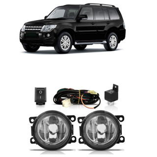 Farol Milha Auxiliar Pajero Full 2007 2008 2009 2010 2011 2012 2013 Completo Lente Lisa Vidro Foco Manual