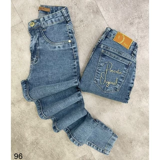 Calça Jeans Feminina Skinny Coladinha Cintura Alta Sal E Pimenta