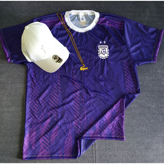 Homem Camisola Argentina Valentino Quintero #12 Roxo Alternativa 22-24  Camisa Brasil