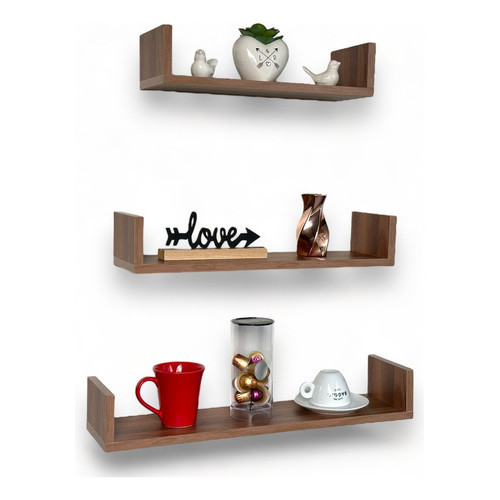 Jogo 3 Prateleiras Mdf Organizar Parede 40x50x60 Sala | Shopee Brasil