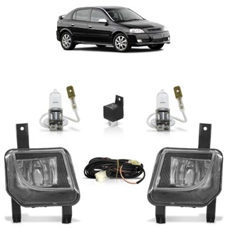 Kit Farol de Milha Auxiliar Astra 2003 2004 2005 2006 2007 2008 2009 2010 2011 Zafira com Lâmpada Halógena H3 12V GE