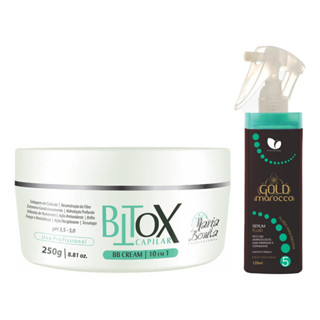 Kit Escova Btox Redutor Volume Liso Extremo Maria Bonita