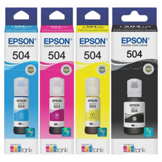 Kit 4 Refil Tintas T504 Original P/ L4150 L4160 L4260 L6161 L6171 L6191 L14150