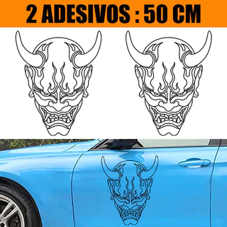 Kit Adesivos Carro Caminhão 2 Lados - MASCARA ONI JAPONES
