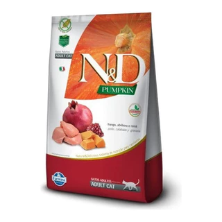 N&D Pumpkin Gato Adulto Frango Abóbora 7,5kg