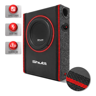 Caixa Slim 8 Polegadas Shutt Concept 200w Led Neon