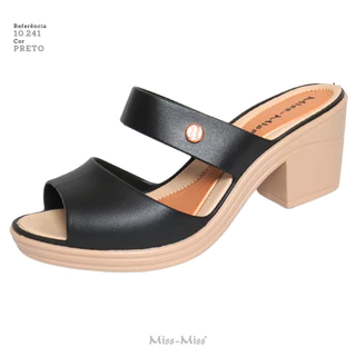 Sandália Tamanco Basic Feminina Miss Miss moda confortável ref 10241