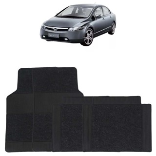 Jogo Tapete New Civic 2006 2007 2008 2009 2010 2011 Com Carpete 4 Peças