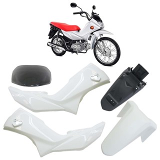 Kit Completo Carenagem Pop 110i 2016 2017 2018 2019 2020 2021 2022 Branco Ross 5 Peças