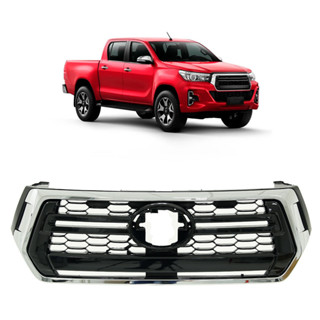 Grade Dianteira Parachoque Hilux Pickup 2019 2020 Moldura Cromada