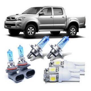 Kit Lâmpadas Super Branca Hilux SRV 2009 2010 2011
