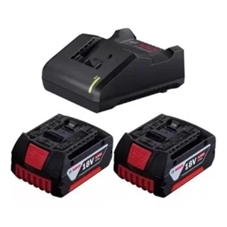 Carregador Gal 18v + 2 Baterias 4ah Bosch