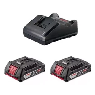 Kit Bosch Carregador Gal 18v-20 + 2 Gba 18v 2,0ah