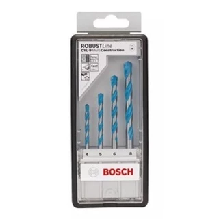 Jogo Brocas Bosch Cyl-9 Multimaterial Ø 4-5-6-8 Mm 4 Peças
