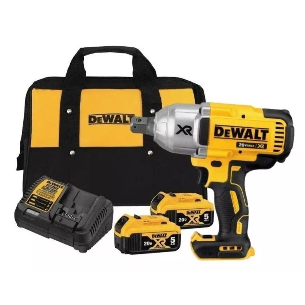 Chave De Impacto 3/4 Dcf897 DEWALT + 2 Baterias 5ah + Carregador Bivolt ...
