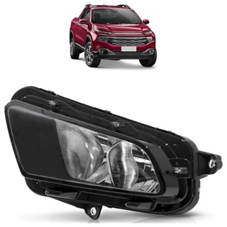 Farol Dianteiro Toro 2016 2017 2018 Máscara Negra Foco Duplo Lente Lisa